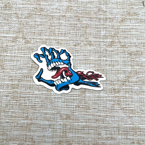 Skeleton Hand Gross Grunge Horror Funky Single Decor Art Sticker - Picture 1 of 3